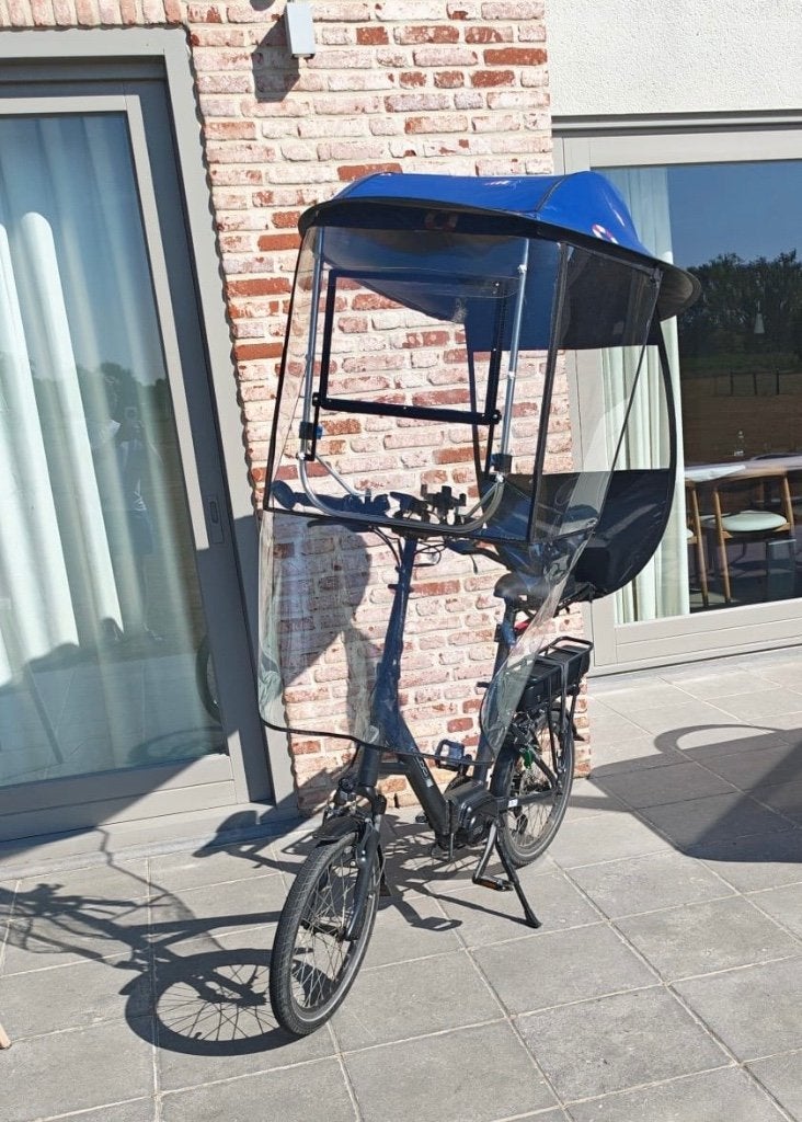 Veloci elektrische fiets met dak – 756Wh accu, Zo goed als nieuw, 47 tot 51 cm, 50 km per accu of meer, Ophalen