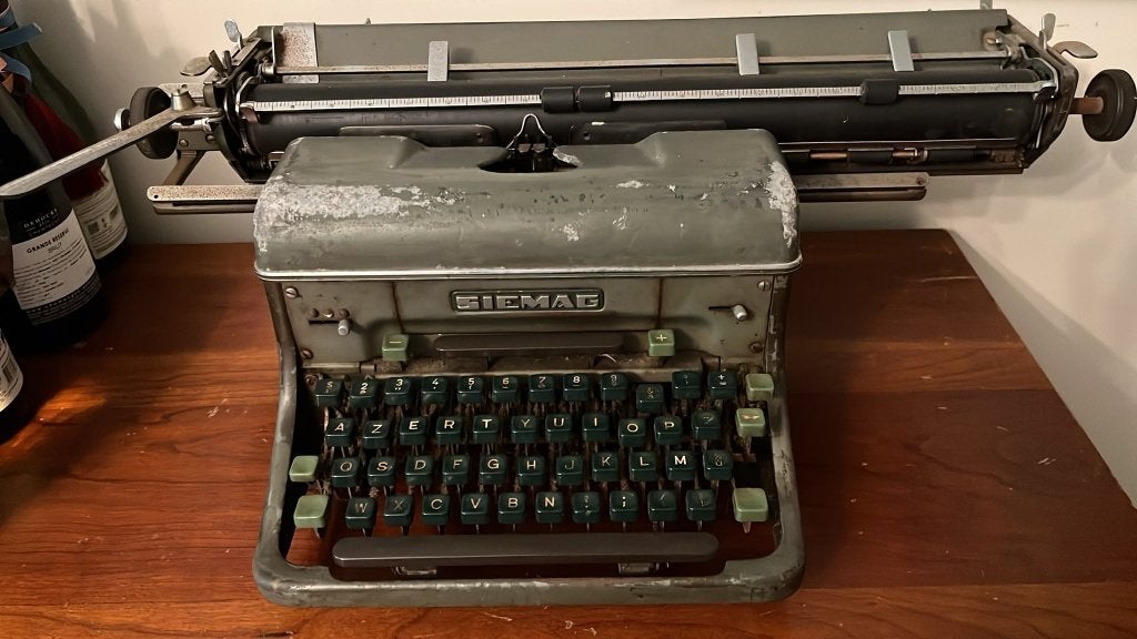 Antieke SIEMAG typemachine – vintage – verzamelobject, Enlèvement
