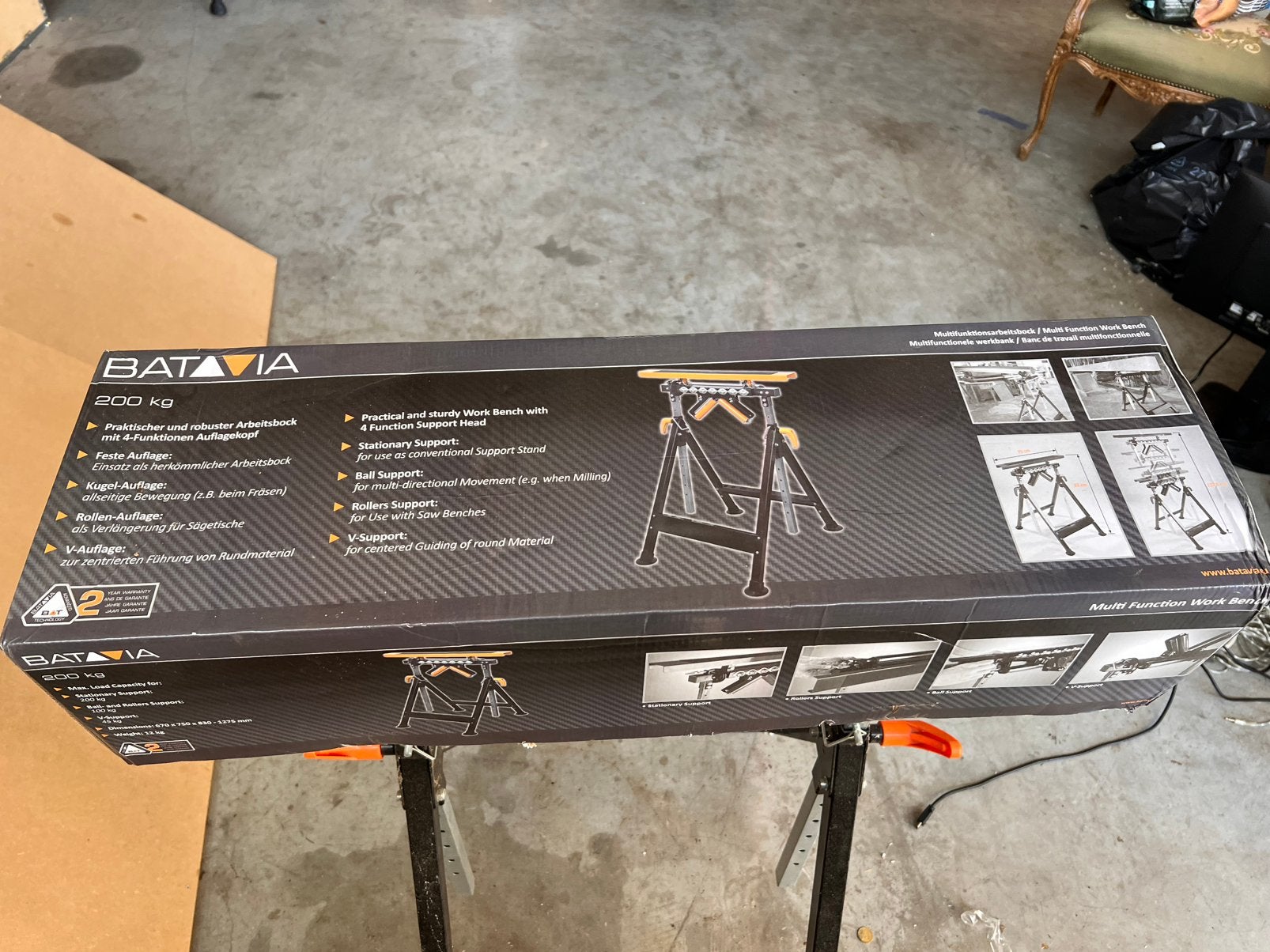 Batavia 4in1 werkbank nieuw in doos + gratis oudere gedeukt, Enlèvement ou Envoi, Comme neuf