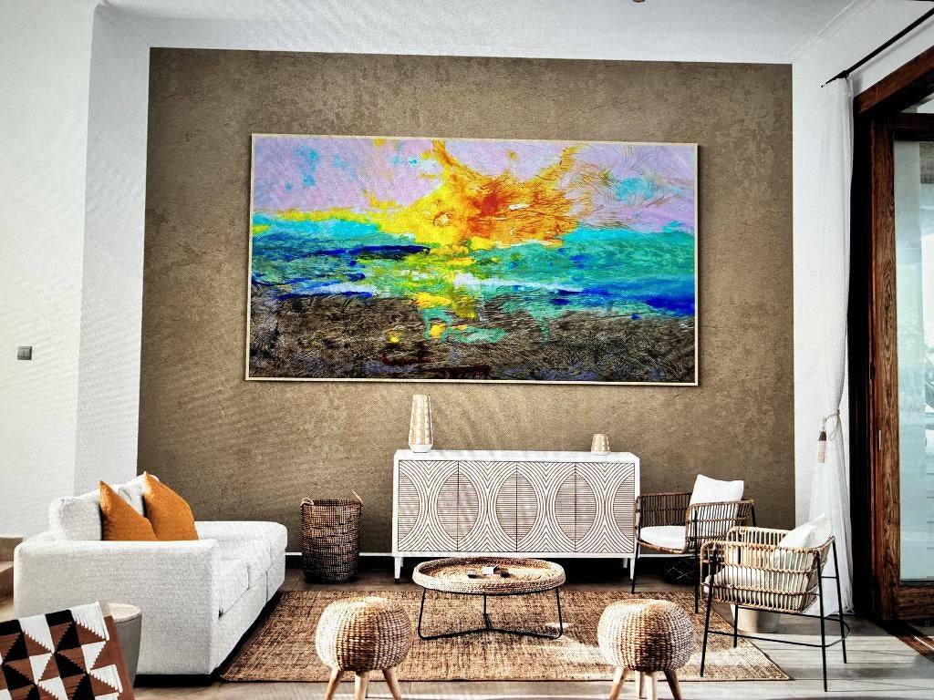 Prachtig schilderij groot formaat. Dringend weg., Huis en Inrichting, Woonaccessoires | Schilderijen, Tekeningen en Foto's, Ophalen of Verzenden