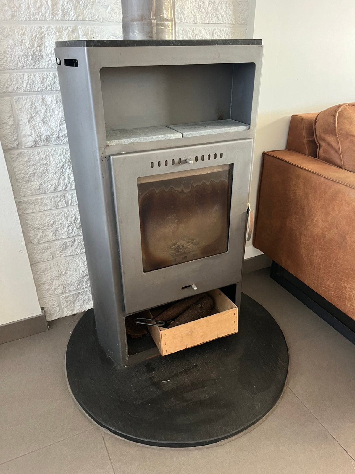Houtkachel te koop, Ophalen, Gebruikt, Houtkachel, Vrijstaand