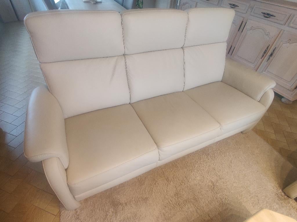 Salon de cuir, Enlèvement, Comme neuf, Cuir