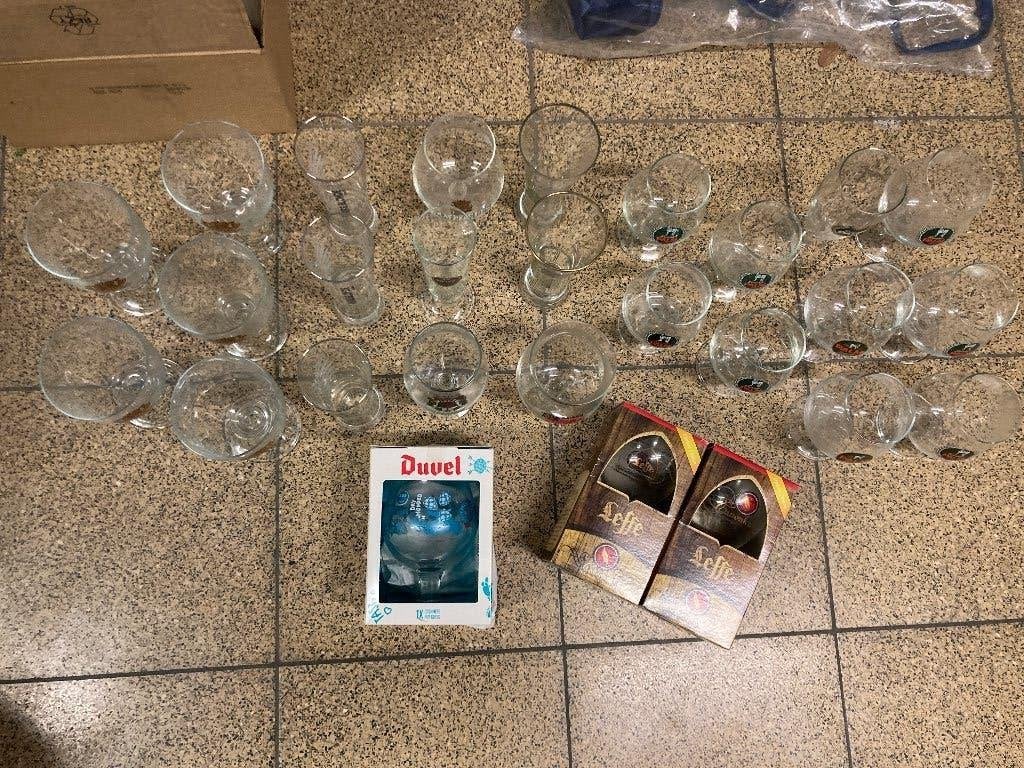 Collectie bierglazen, Verzamelen, Biermerken, Ophalen, Nieuw, Glas of Glazen, Overige merken
