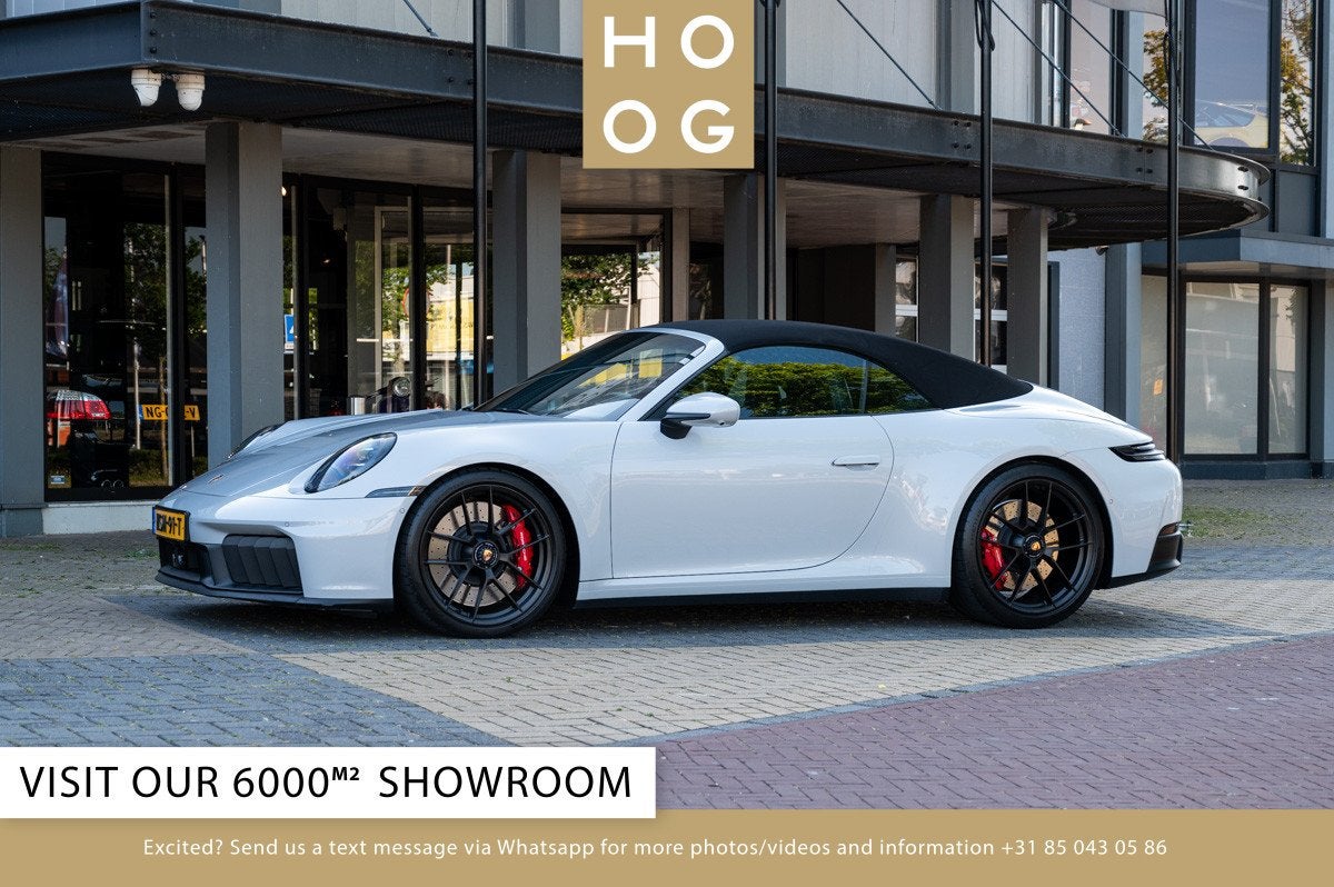 Porsche 911 992.2 Carrera 4 GTS Cabriolet (bj 2024), Auto's, 4 zetels, Gebruikt, Cabriolet, Leder