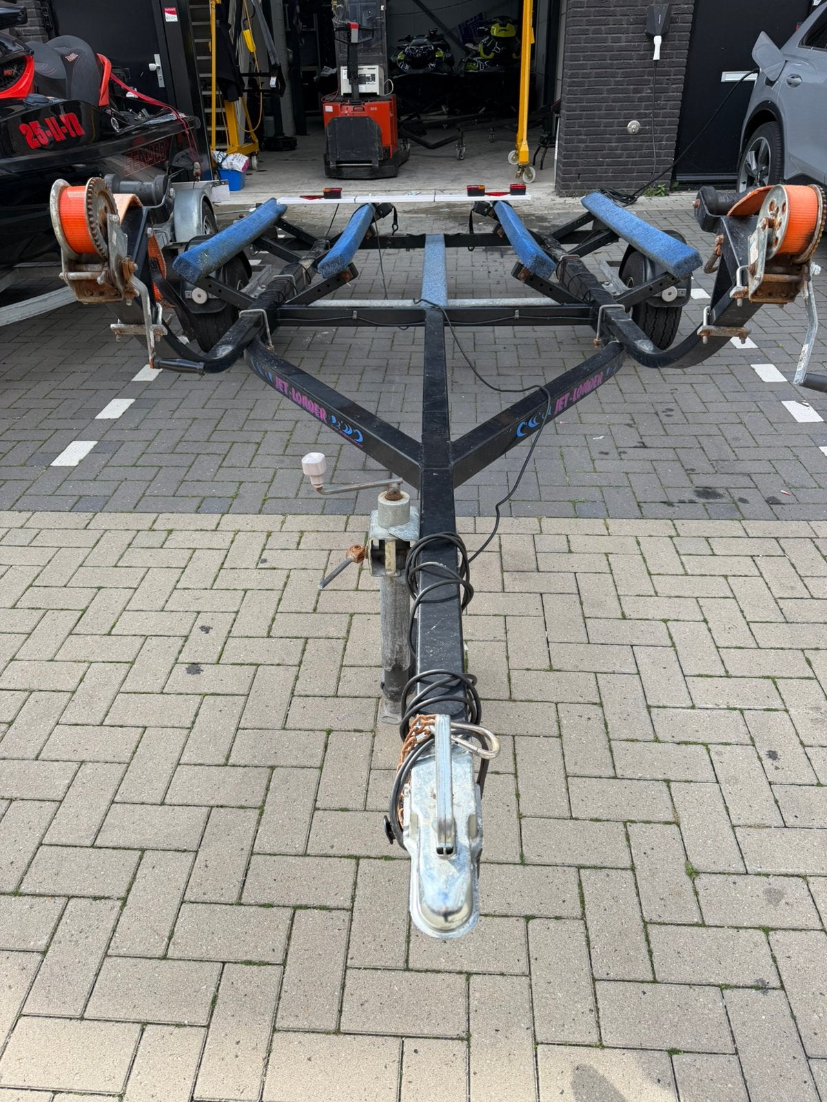 Waterscooter/ jetki trailer / aanhanger dubbel (jetloader), Watersport en Boten, Ophalen, Zo goed als nieuw