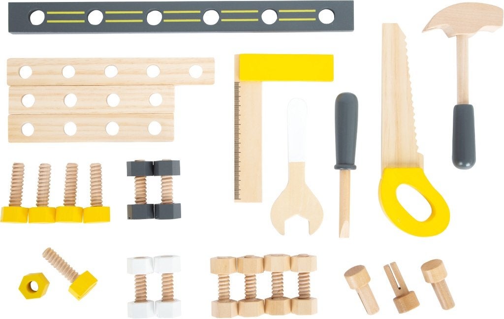 Houten kinderwerkbank fix-it incl accessoires, Enlèvement ou Envoi, Neuf, Autres types