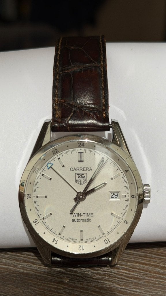 Tag Heuer WV2116 Carrera Twin Time, Ophalen, Overige materialen, Polshorloge, TAG Heuer