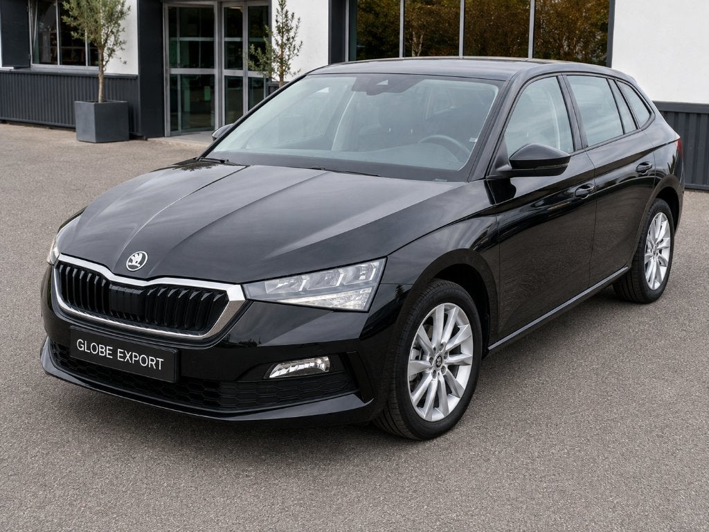 Skoda Scala 1L TSI 110pk BVA, Auto's, Skoda, Scala, Leder en Stof, Zwart, Adaptive Cruise Control