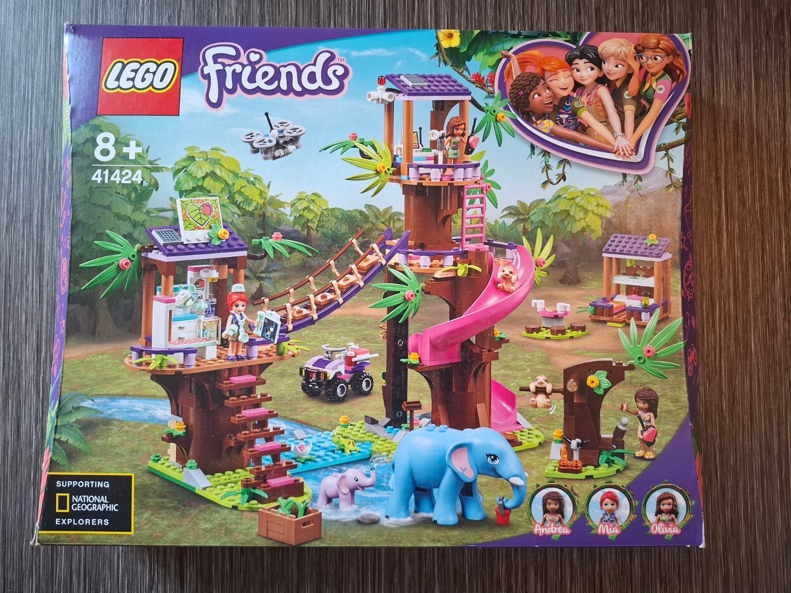 LEGO Friends 41424 – Reddingsbasis in de jungle – compleet, Ophalen, Compleet, Lego, Friends