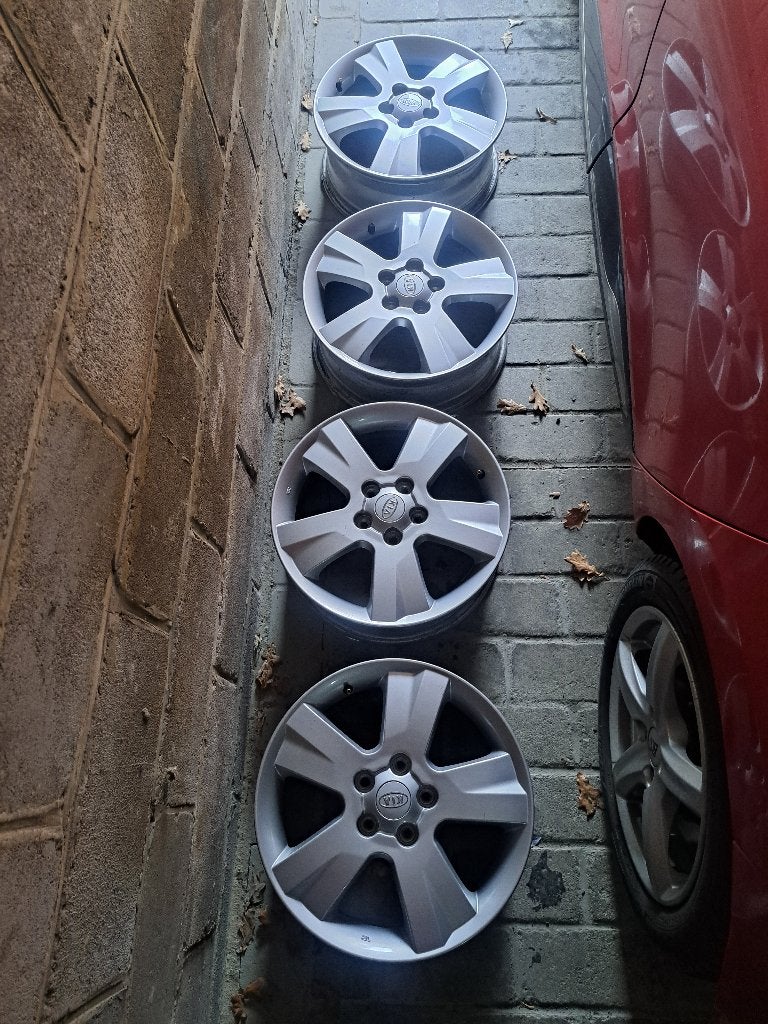 17 duims Kia velgen (5 x 114,3), Auto-onderdelen, Banden en Velgen, Ophalen, Gebruikt, Velg(en), 17 inch
