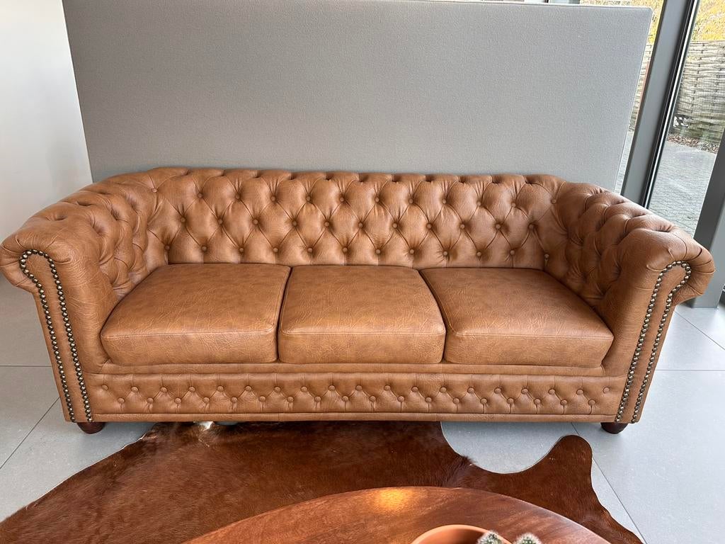 Chesterfield zetel - nieuw, Ophalen, Zo goed als nieuw