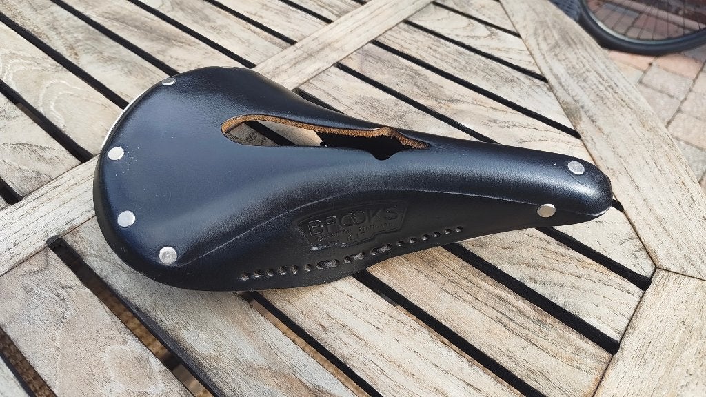Brooks B17 zadel (zgan), Fietsen en Brommers, Fietsonderdelen, Ophalen, Leer, Zo goed als nieuw, Brooks