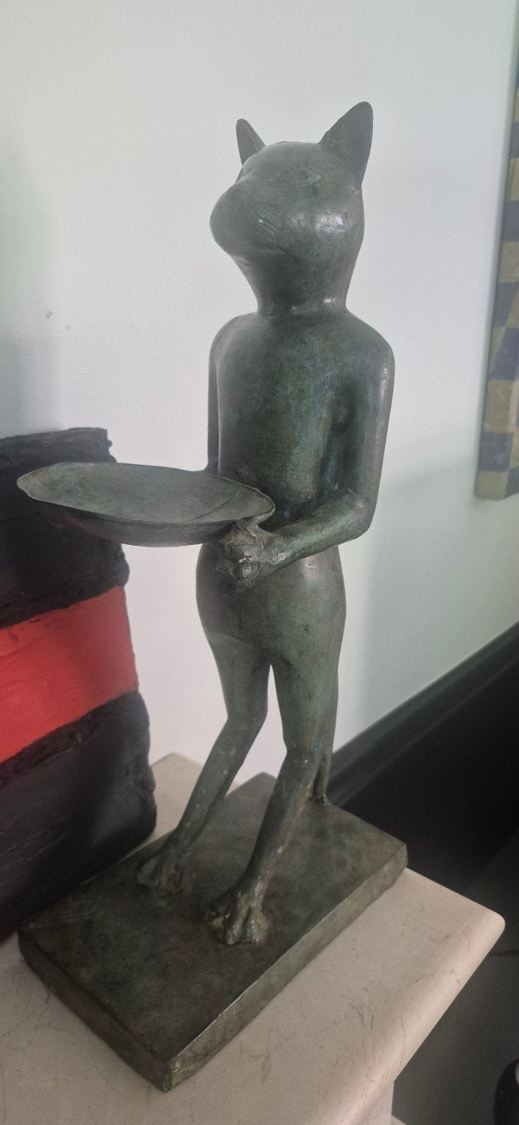 statue en bronze de chat Giacometti, Antiquités & Art, Art | Autres Art, Enlèvement ou Envoi