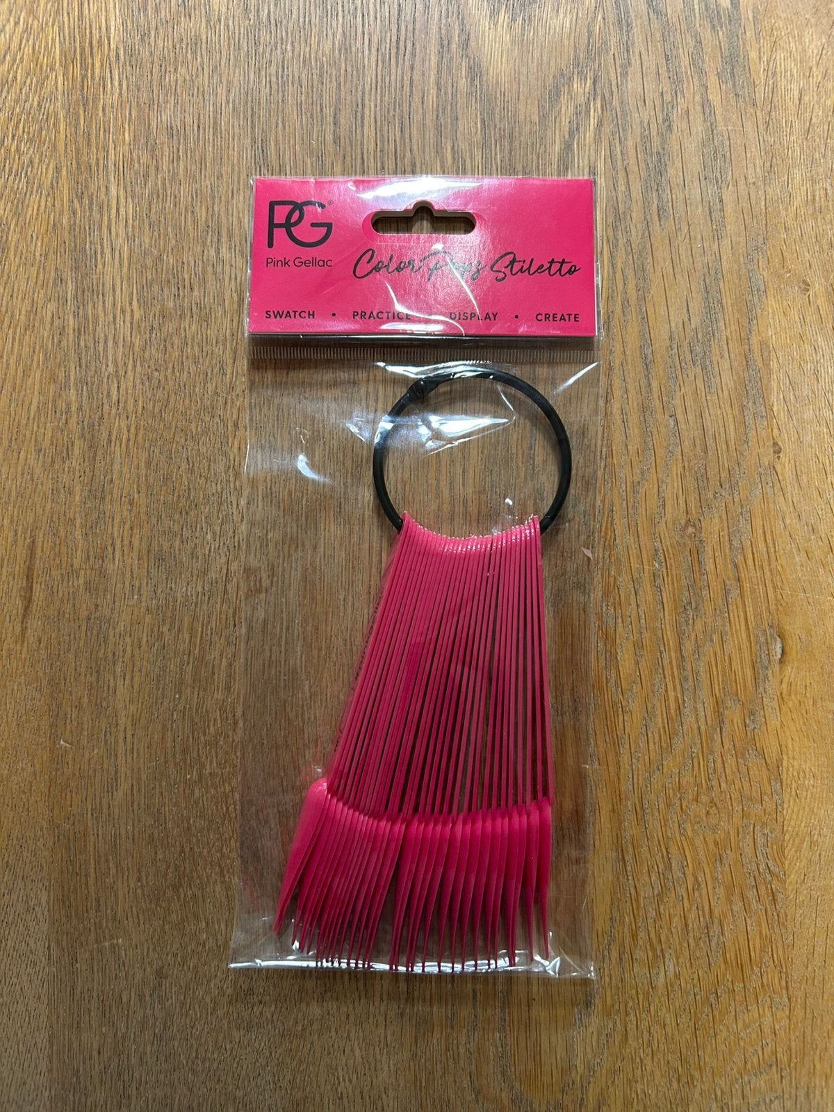 Color Pops Stiletto Pink Gellac kleurenstaal 30 stuks, Nieuw, Ophalen of Verzenden, Accessoires, Handen en Nagels