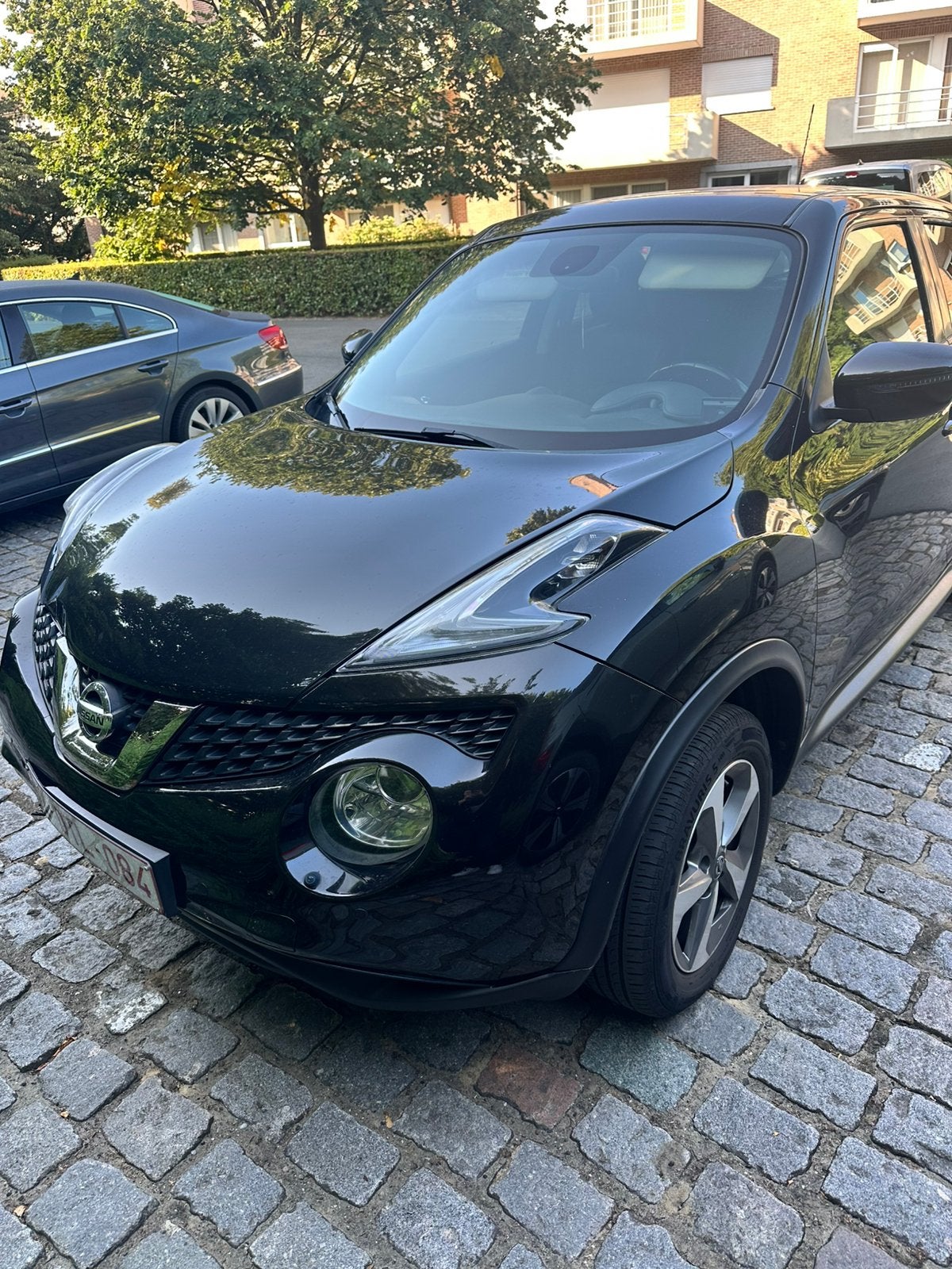Nissan Juke 1.6 Bose Personal Edition - 136000 km, bj 2019, Auto's, Multifunctioneel stuurwiel, Euro 6, Leder en Stof, Zwart