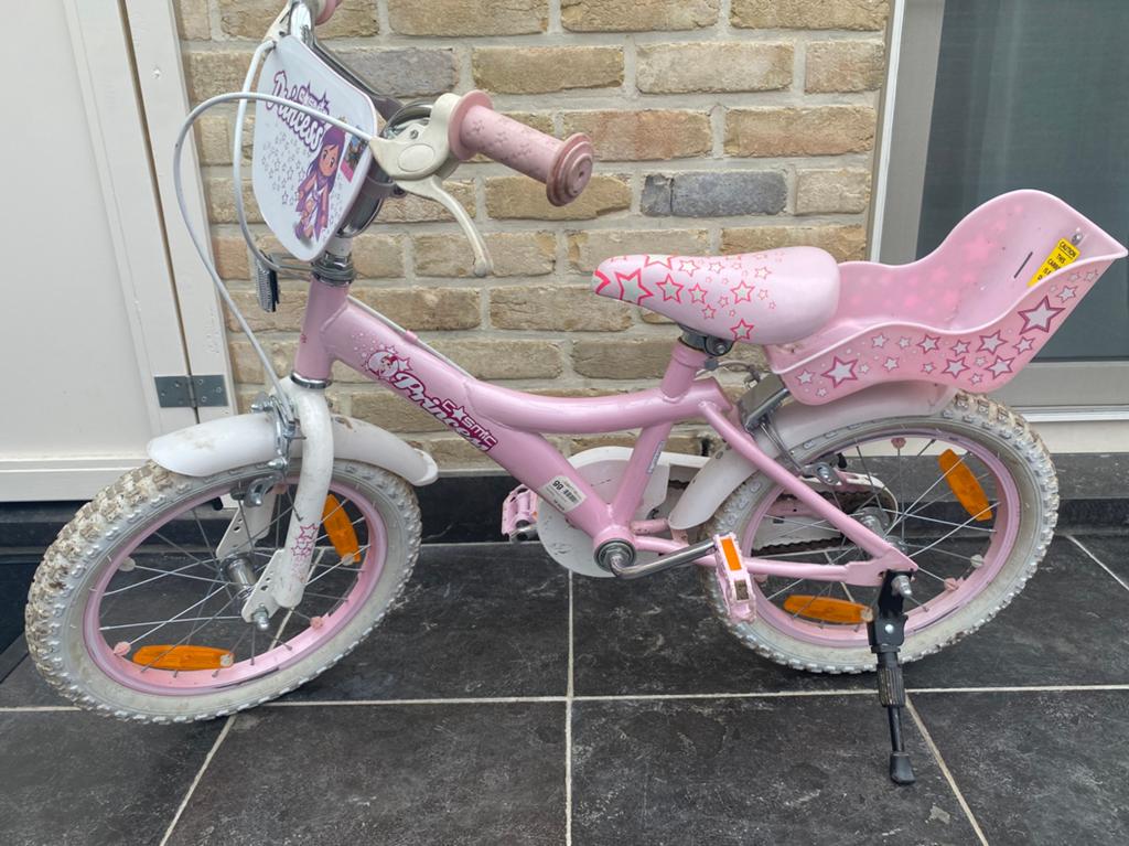 Velo  Fille 16 pouces rose princess, Fietsen en Brommers, Ophalen, Zo goed als nieuw