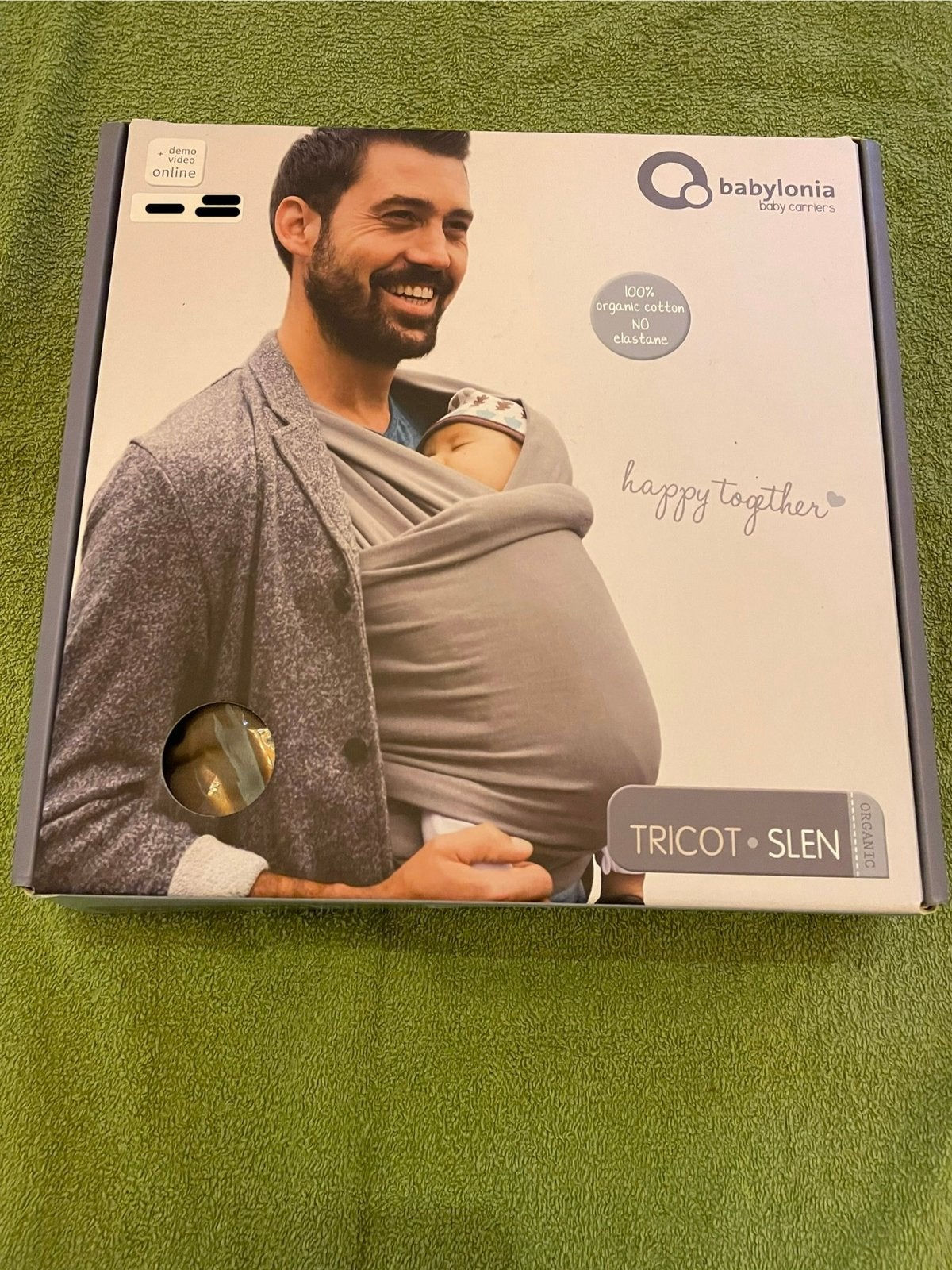 Babylonia Tricot-Slen Organic – ergonomische draagdoek, Draagdoek, Zo goed als nieuw, Buik, Ophalen