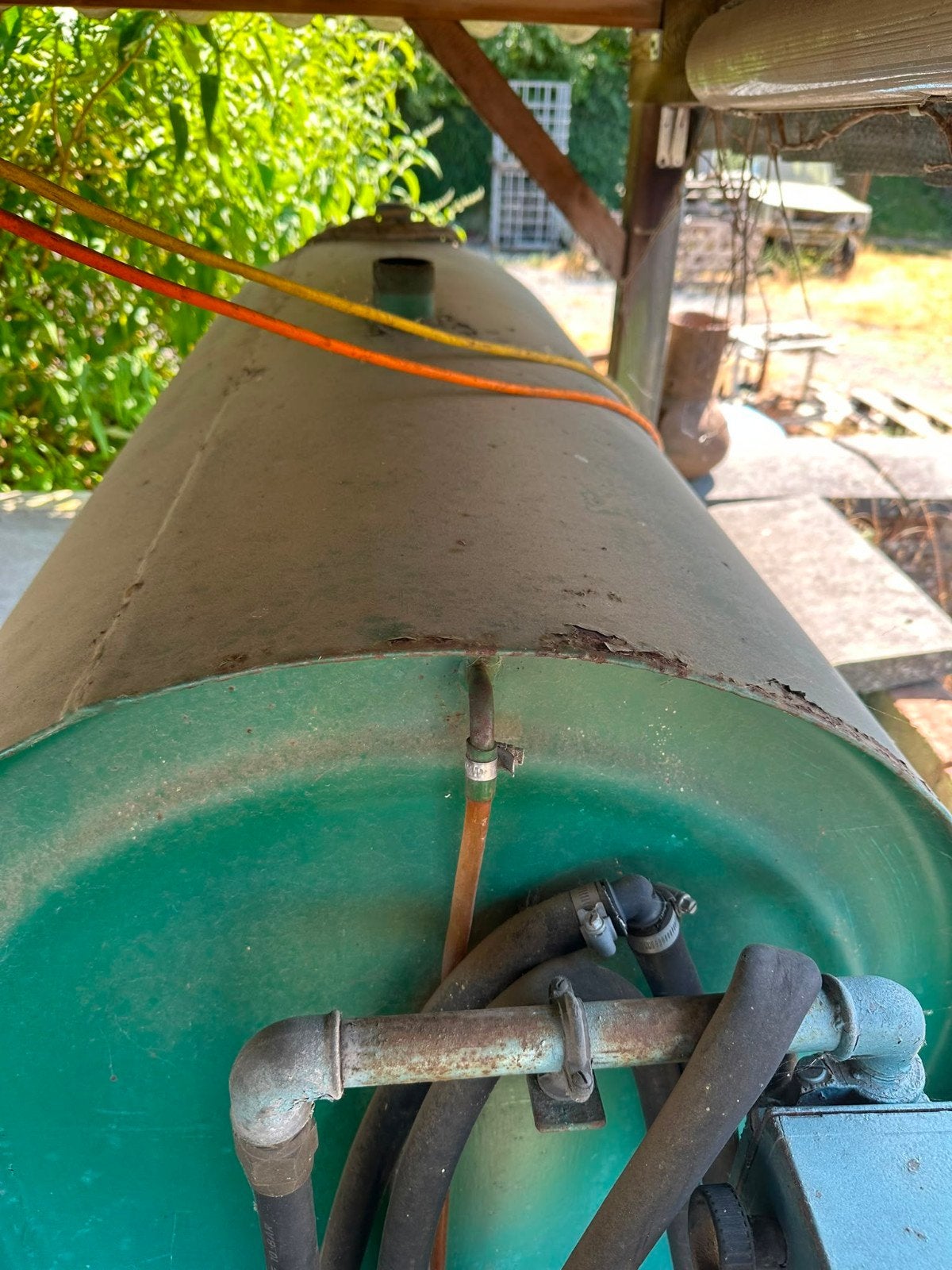 Mazout tank, Ophalen