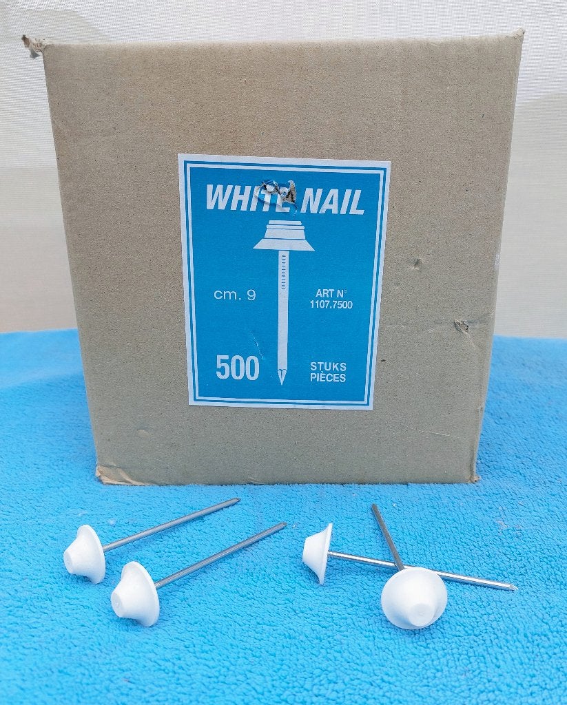 White nail  --  lengte 9cm., Ophalen of Verzenden, Nieuw, Gereedschap of Accessoires