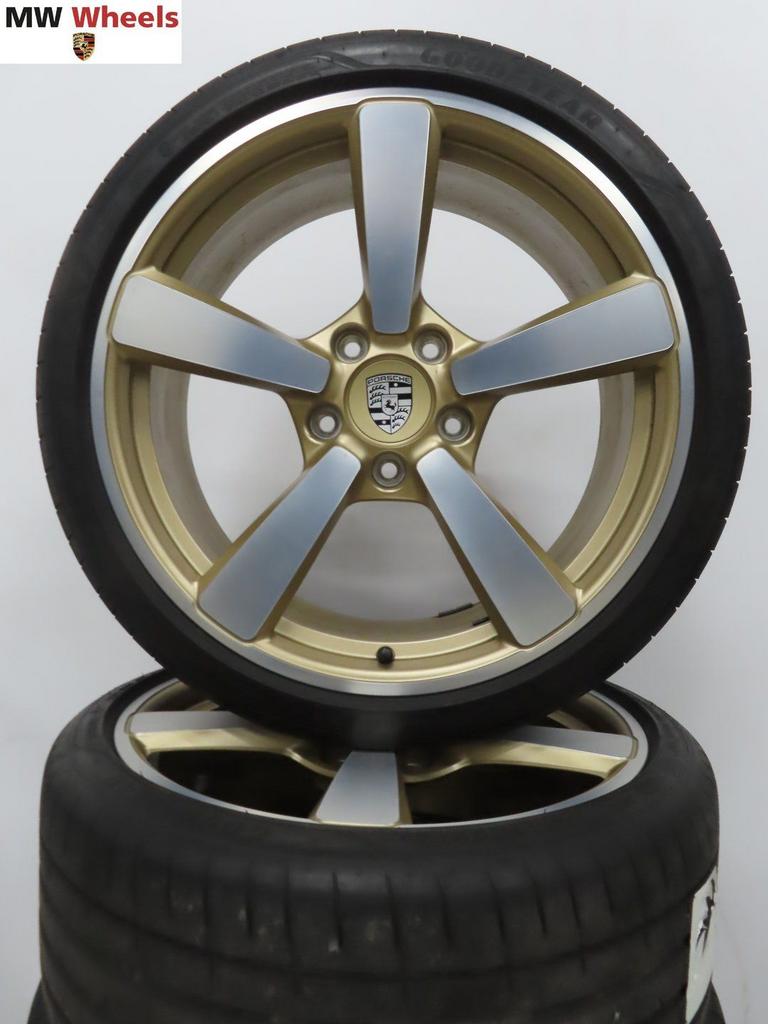 Originele Porsche 911 992 set 21 inch velgen zomerbanden, Gebruikt, -, -, Banden en Velgen