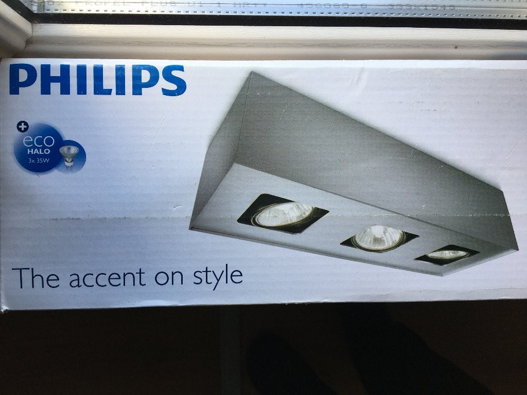 Philips opbouwspots (1+2+3) inox nieuw, Ophalen of Verzenden, Nieuw, Philips, Opbouwspot