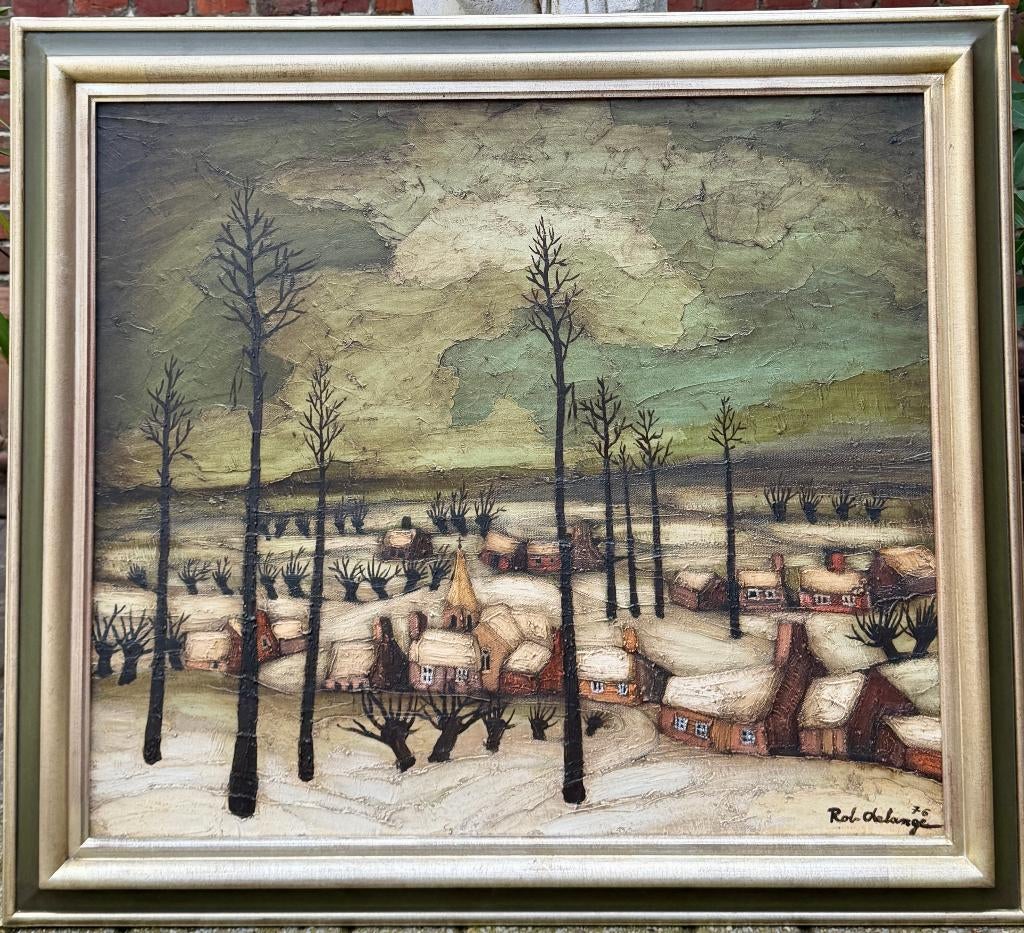 Schilderij Rob Delange, Antiek en Kunst, Kunst | Schilderijen | Klassiek, Ophalen