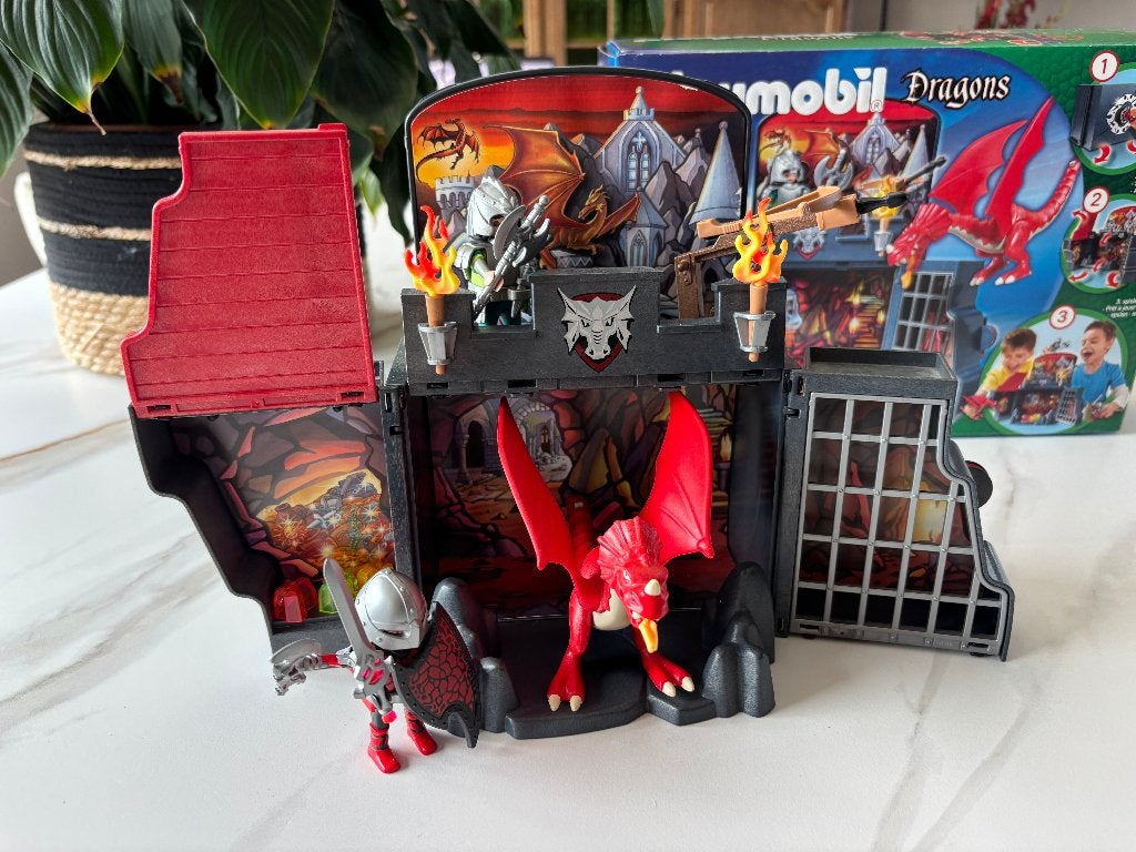 Playmobil 5420 Coffret Chevaliers dragons transportable, Enfants & Bébés, Jouets | Playmobil, Bâtiment, Comme neuf, Dragons, Kit complet