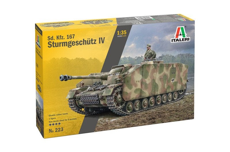 ITALERI 0223 SD.KFZ. 167 STURMGESCHÜTZ IV échelle 1/35, Neuf, Tank, 1:32 à 1:50, Italeri