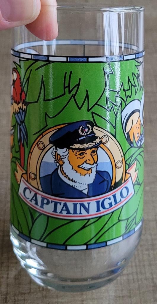 Captain Iglo: 2 drinkglazen, Verzamelen, Ophalen of Verzenden, Zo goed als nieuw, Gebruiksvoorwerp