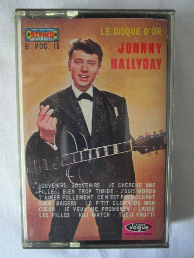Johnny Hallyday : K7 audio "Le disque d'or", Cd's en Dvd's, Cassettebandjes, Gebruikt, Origineel, Rock en Metal, 1 bandje, Ophalen of Verzenden