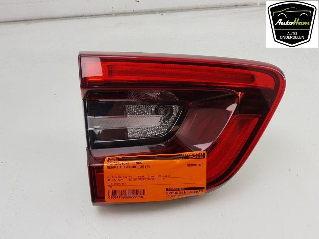 ACHTERLICHT LINKS Renault Kadjar (RFEH) (|265550151R|), Auto-onderdelen, Gebruikt, Renault