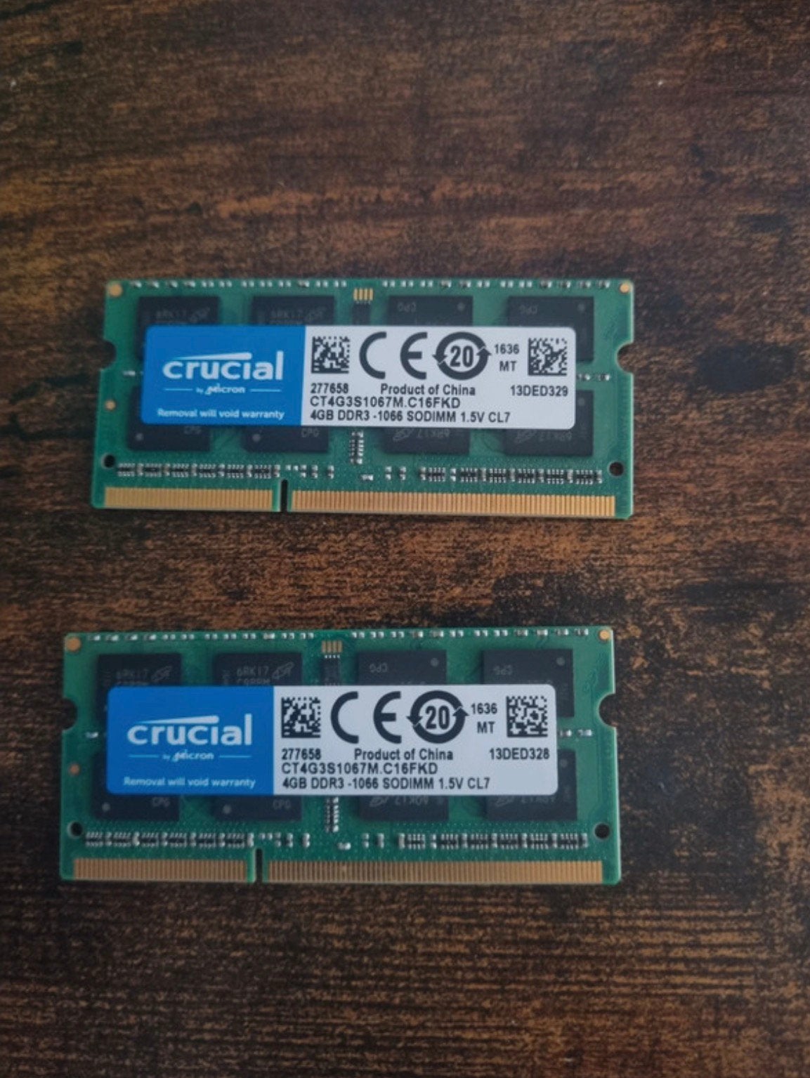 Crucial 8 Go (24 Go) DDR3 1066 MHz SO-DIMM PC3-8500 Laptop, Computers en Software, Ophalen of Verzenden, Zo goed als nieuw, DDR3