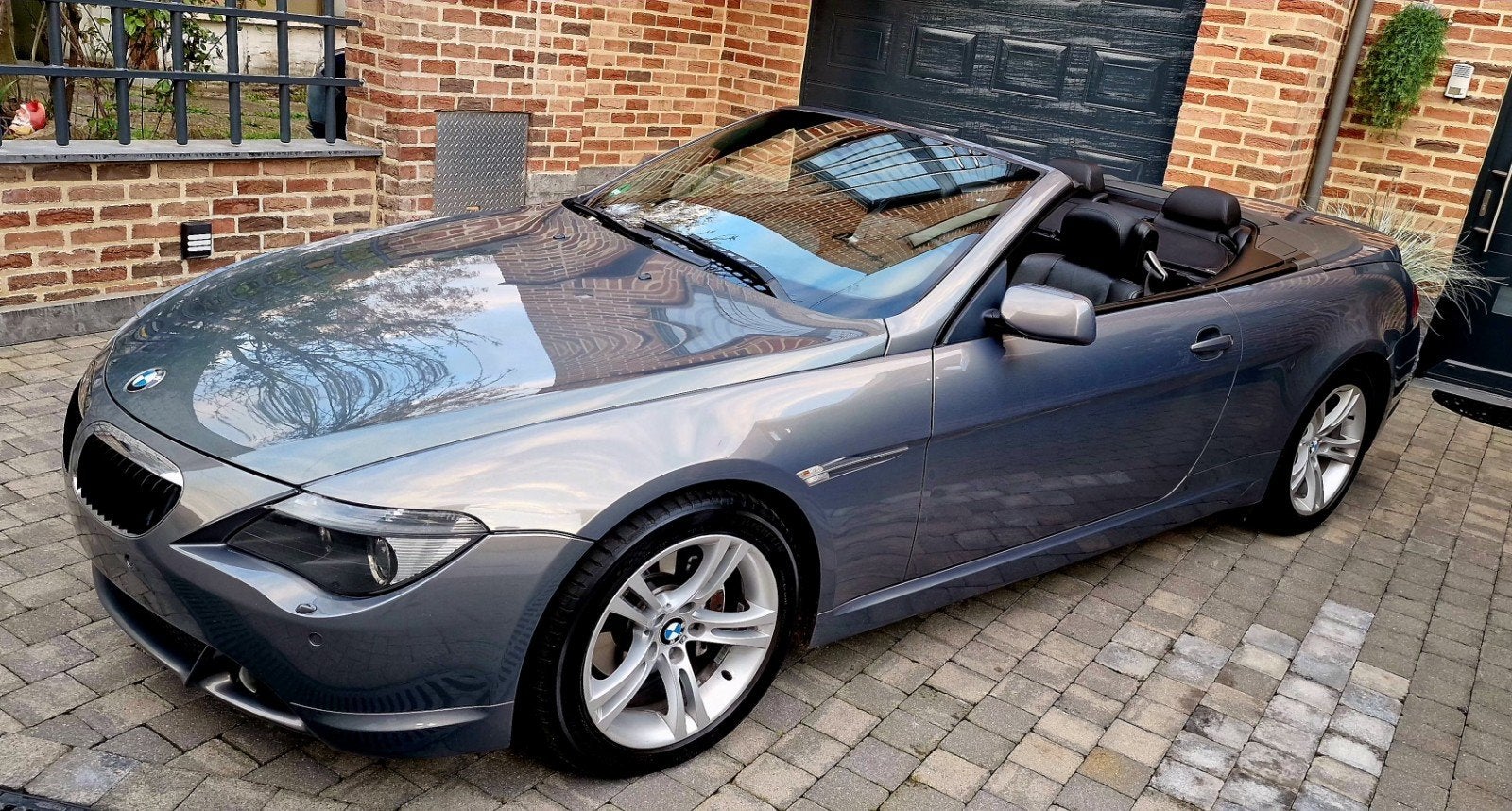 BMW 630I CABRIO 258CH LPI-GAZ, Auto's, Automaat, Achterwielaandrijving, Zwart, Cabriolet