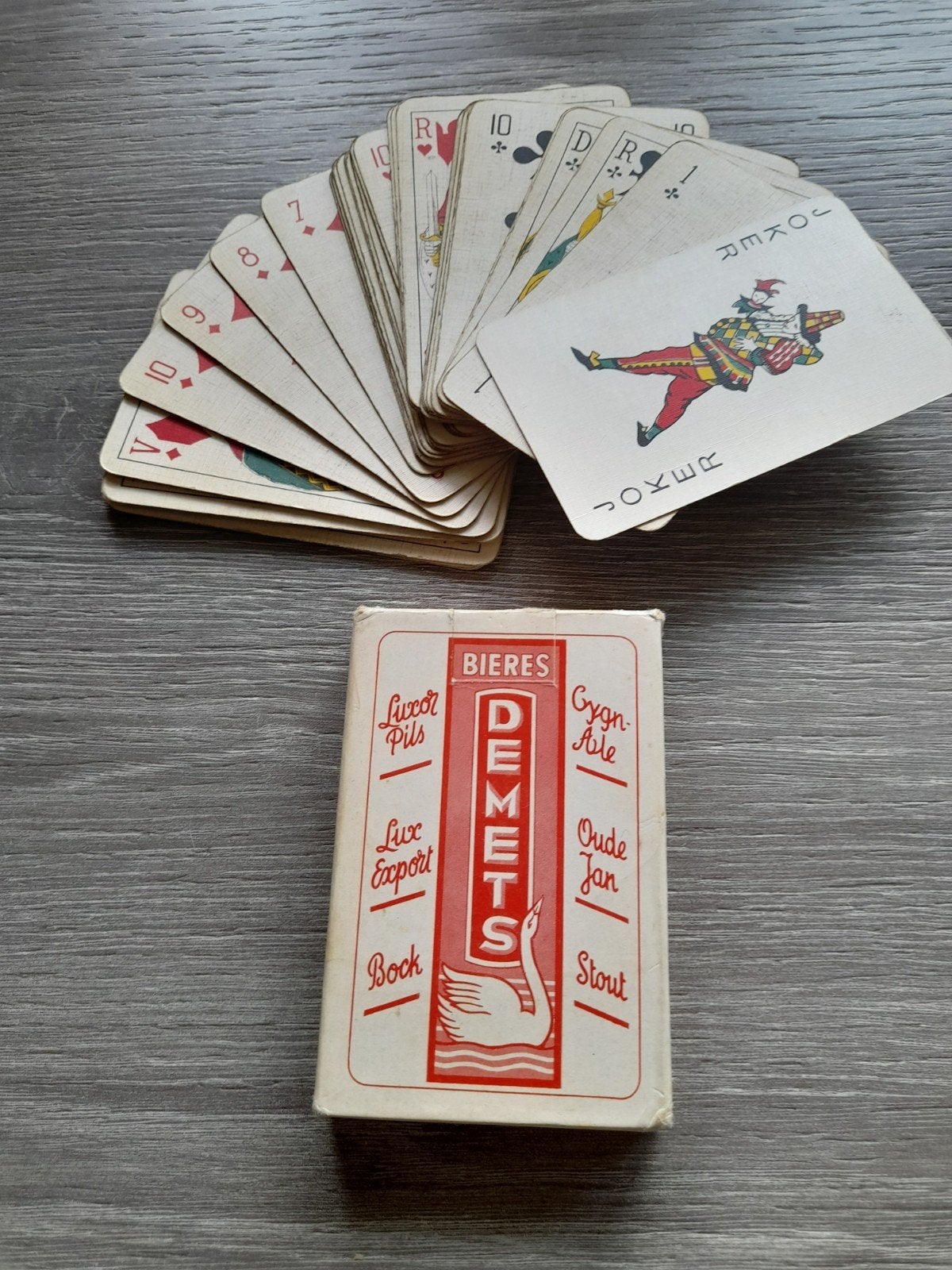32 cartes à jouer+Joker Beers de Mets uit Lauwe, Enlèvement ou Envoi, Carte(s) à jouer