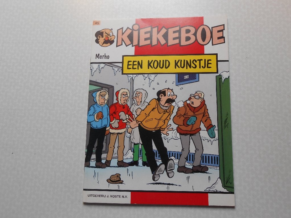 kiekeboe 45 Een koud kunstje 1989 1 ste druk., Boeken, Stripverhalen, Eén stripboek, Merho, Nieuw, Ophalen of Verzenden