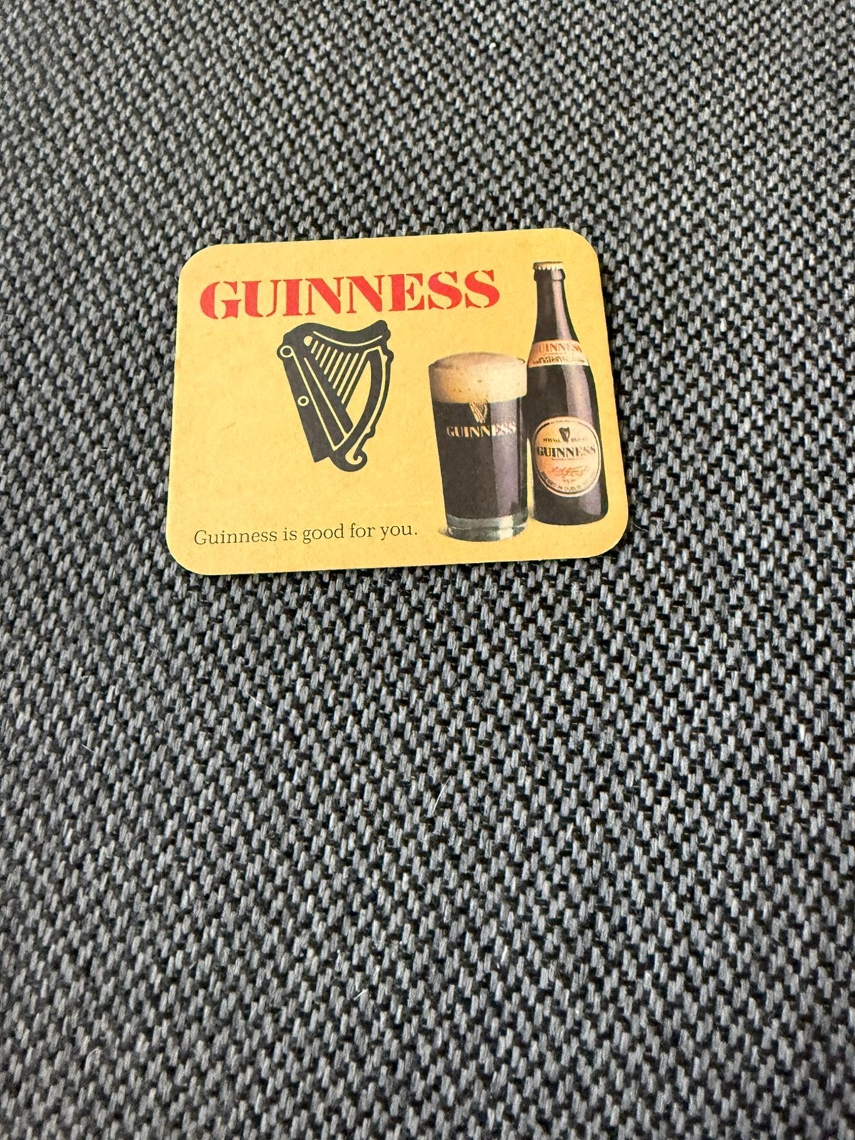 Guinness bierviltje, Ophalen of Verzenden, Gebruikt, Viltje(s), Overige merken