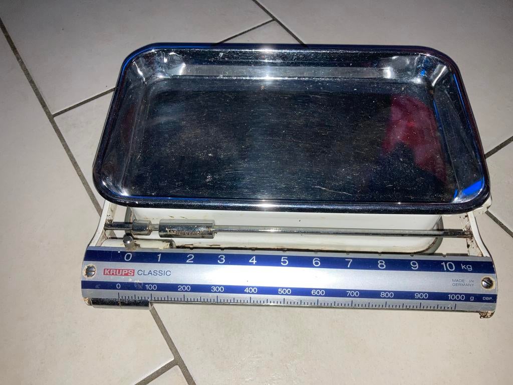 Vintage krups bakweegschaal, Huis en Inrichting, Ophalen of Verzenden, Gebruikt, Metaal, Overige merken