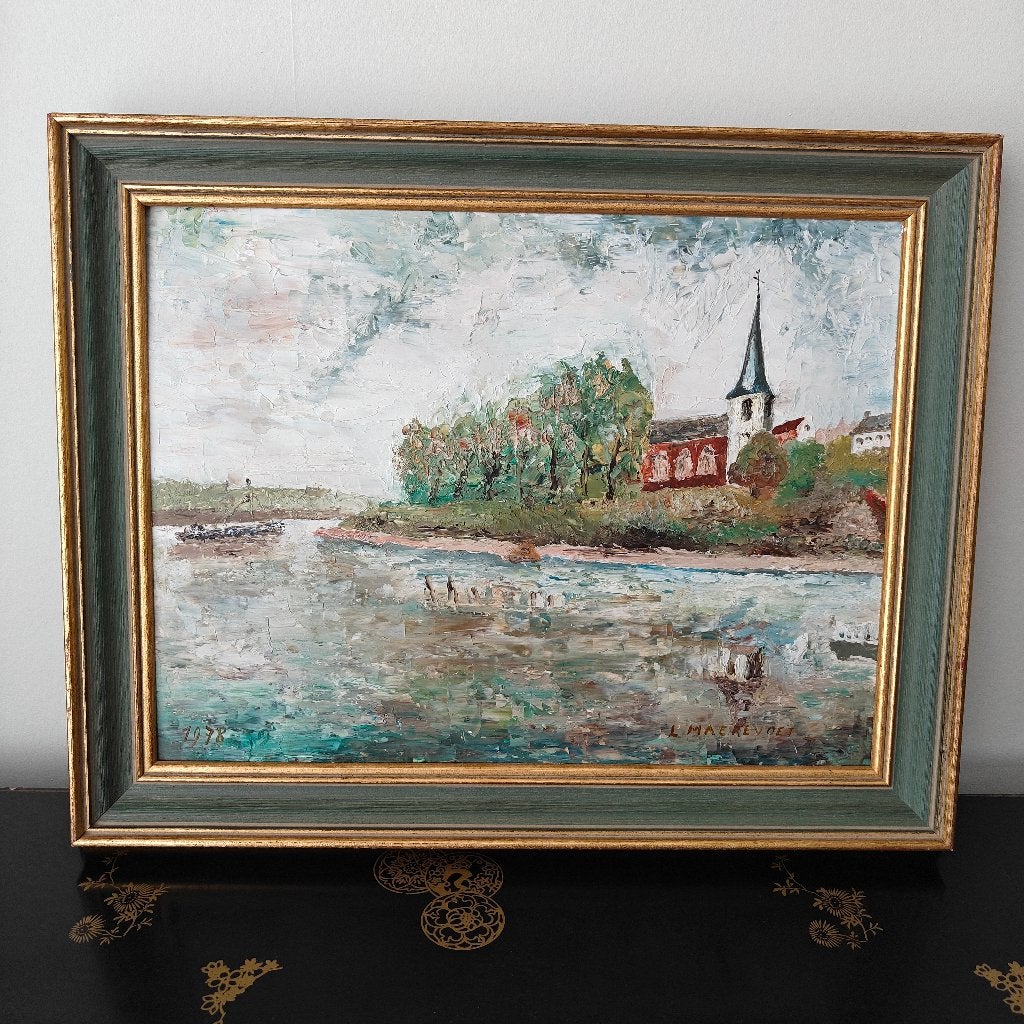 Olieverfschilderij Maerevoet 1978, Antiek en Kunst, Kunst | Schilderijen | Klassiek, Ophalen, Gedateerd, Maritiem / water