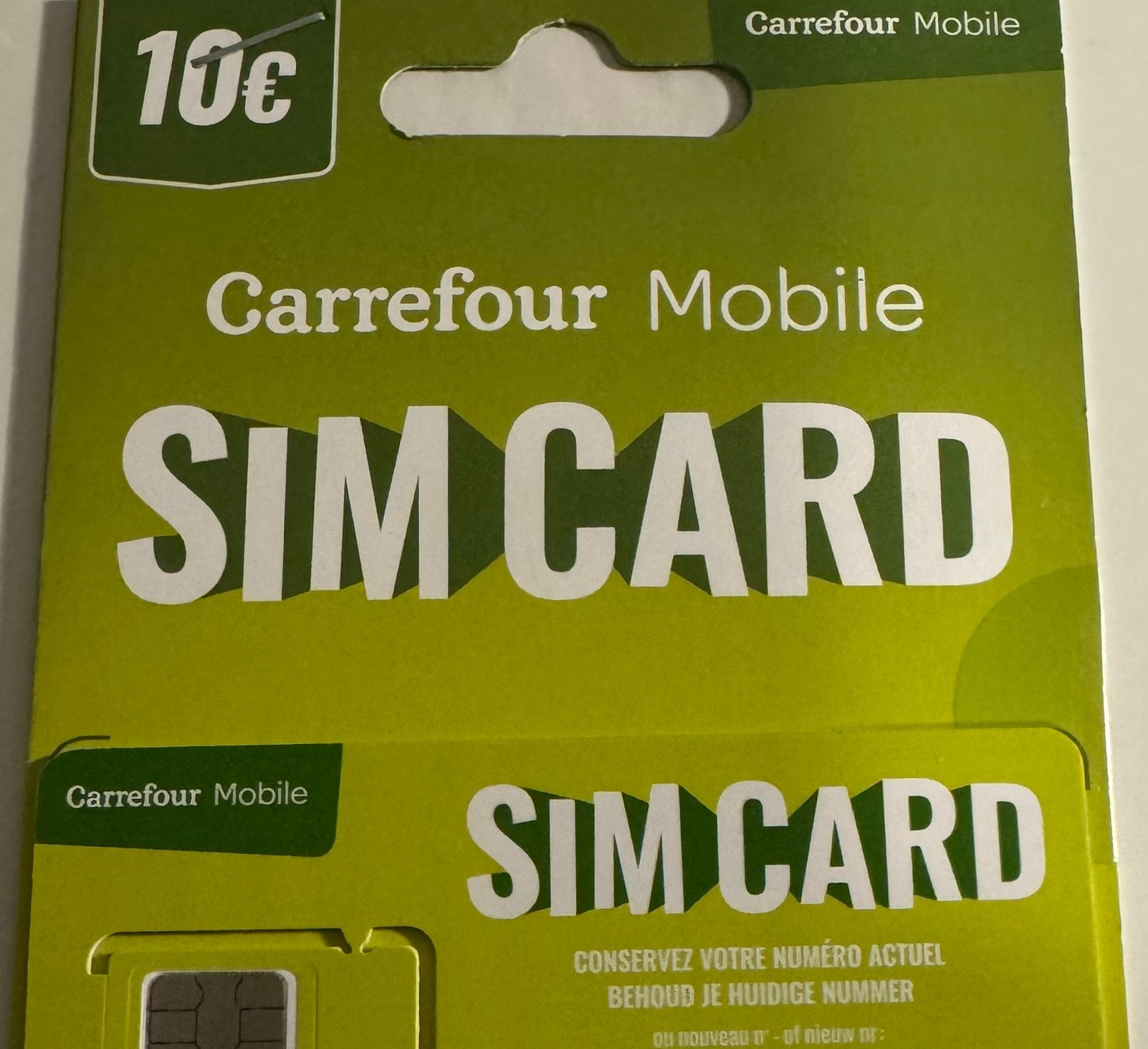 Carte sim carrefour non enregistré 04-193.199, Télécoms, Enlèvement ou Envoi, Neuf