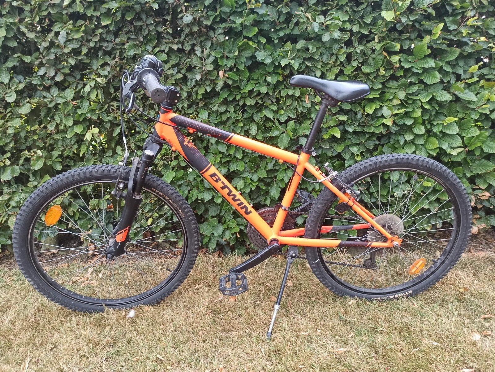 Btwin rockrider  24 inch, Ophalen, 24 inch of meer, Velgrem, V-brakes