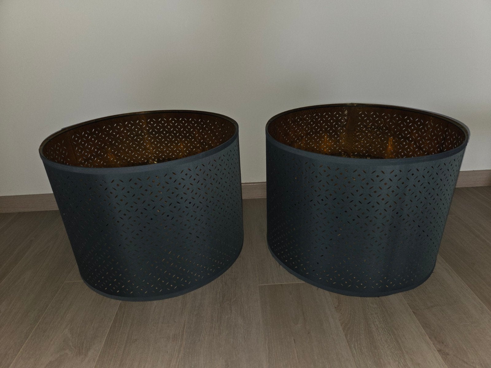 2x Ikea Nymo Lampenkap 44 cm, Ophalen, Zo goed als nieuw, Grijs