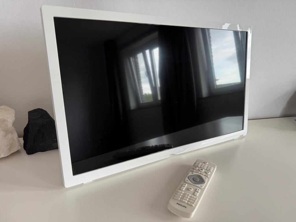 LEDtv wit 24 inch 60cm Philips/HDMI ARC/pixel+/dolby/DTS 2.0, Audio, Tv en Foto, Televisies, Zo goed als nieuw, LED, Philips, Smart TV