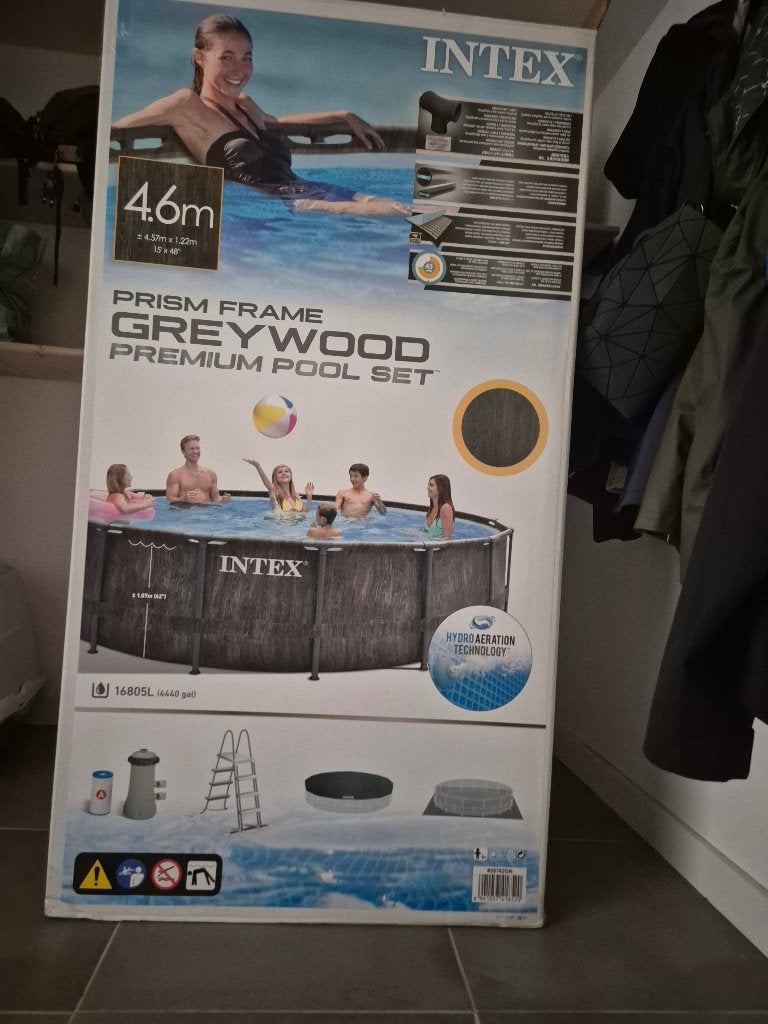 Zwembad intex 4.6 m diameter, Rond, 300 cm of meer, Zo goed als nieuw, Ophalen