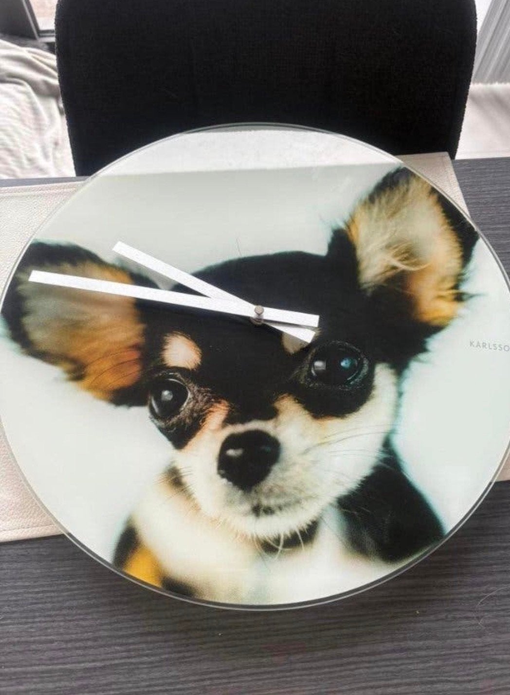Klok karlsson chihuahua, Huis en Inrichting, Ophalen, Zo goed als nieuw