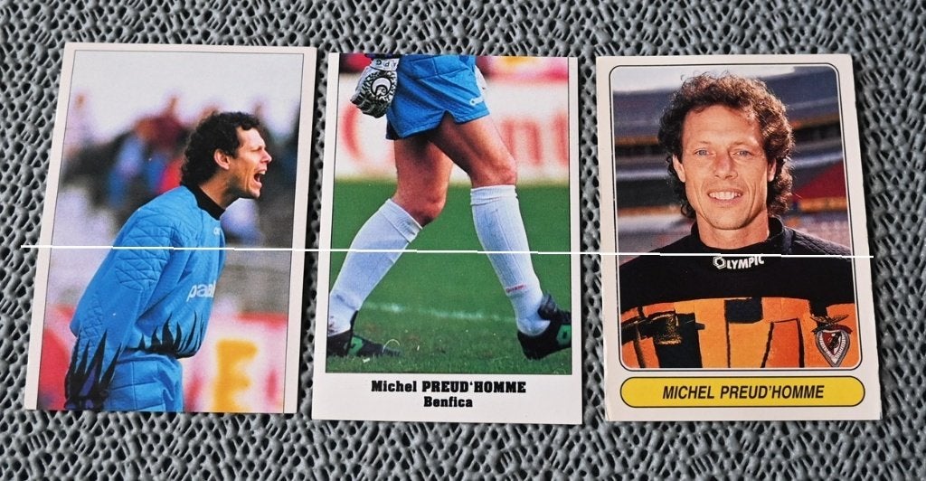 Panini 83;84;02;07 Michel Preud'homme Standard Benfica, Verzenden, Nieuw, Poster, Plaatje of Sticker