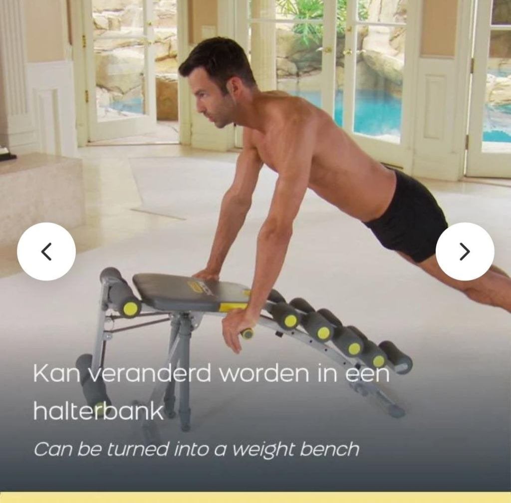 Banc de musculation/ fitness Rock Gym 6 en 1, Comme neuf, Enlèvement, Autres types, Métal