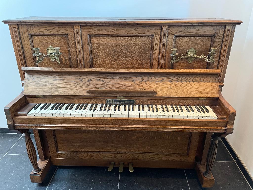 Piano, Muziek en Instrumenten, Piano's, Gebruikt, Piano, Bruin, Ophalen
