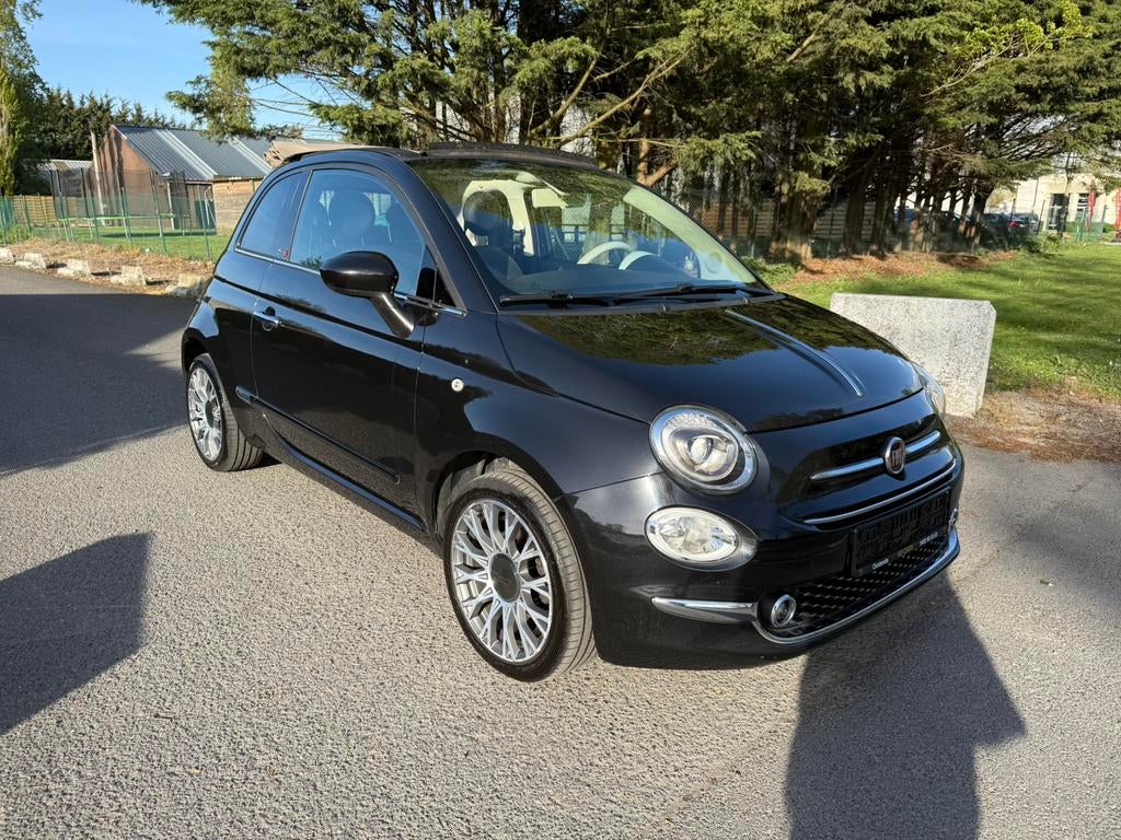 Fiat 500 | Star | Cabrio | Automaat | 2020 | Navi | Garantie, 4 zetels, Euro 6, Cabriolet, Zwart