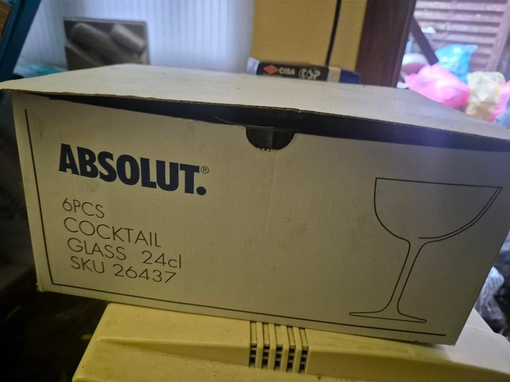 Verre a Martini Absolut Pernod Ricard x6