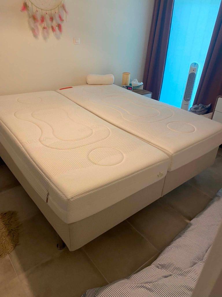 BOXSPRING 2 persoons met BEKA matrassen 180 X 200 cm., Huis en Inrichting, Slaapkamer | Boxsprings, Zo goed als nieuw, 180 cm